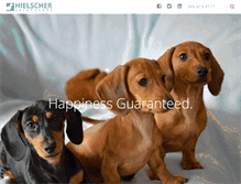 Tablet Screenshot of hielscherdachshunds.com